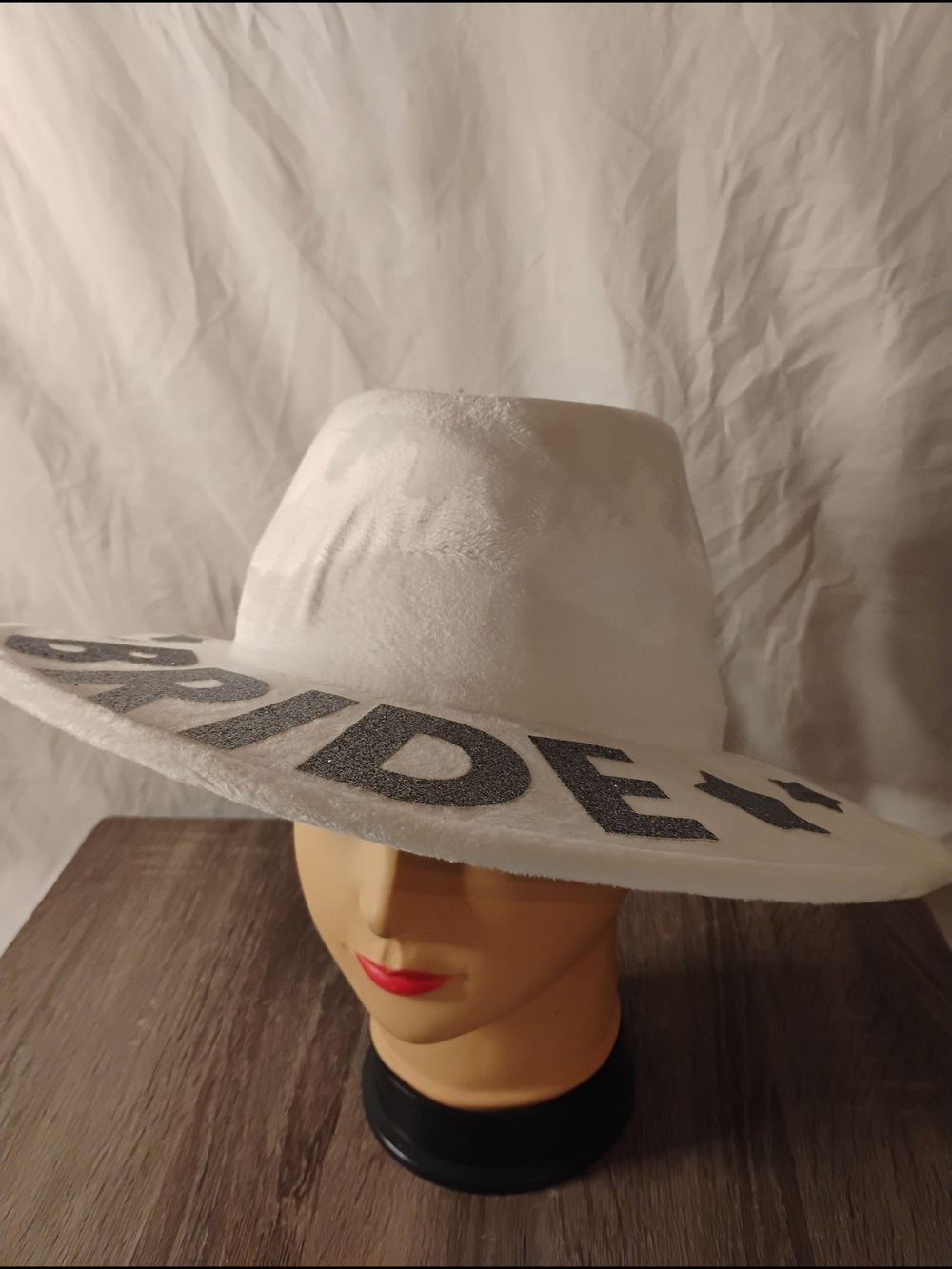 Bride Glitter Cowboy Hat